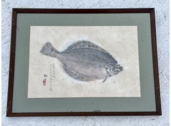 Antique Japanese Gyotaku Fish Print