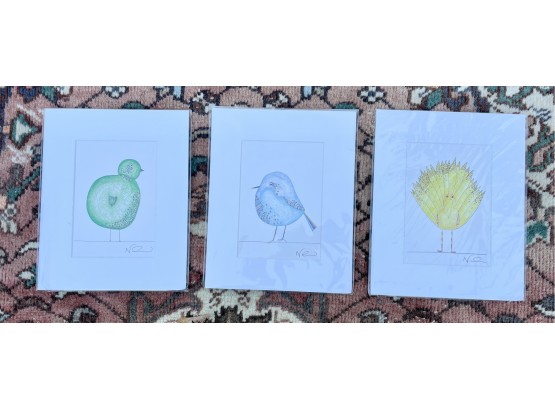 3 Natchie Art Bird Prints