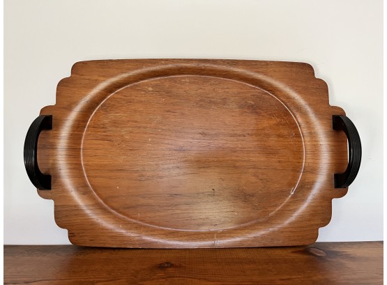 Vintage Farberware Wood Serving Tray