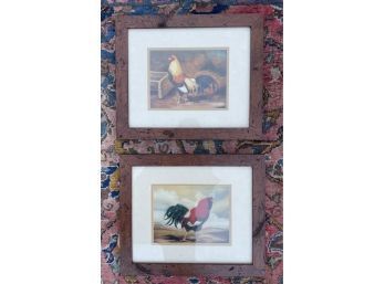 Pair Of Farmhouse Rooster Prints