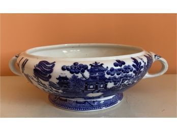 L. Straus & Sons New York Blue Willow Tureen
