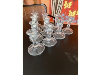 Group 10 Glass Candlesticks