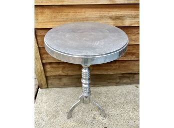 Contemporary Chrome Side Table / Stand