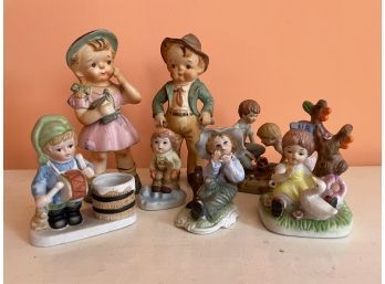 Child Figural Bisque Porcelain Lot (7 Pcs.)