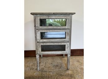 3 Drawer Wood Side Table