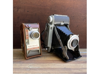 Vintage Bell & Howell 8mm Movie Camera And Kodak Tourist