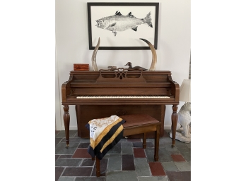 Mason Hamlin Upright Piano And Bench