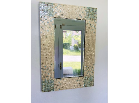 Mother Of Pear Mosaic Mirror