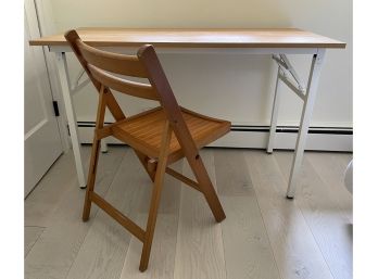 Folding Table / Desk & Vintage Folding Chair