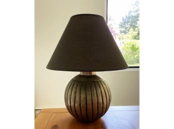 Fluted Metal Lamp