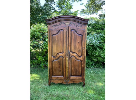 Beautiful Painted Country French Armoire