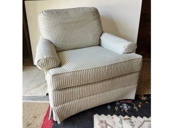 Huntington House Striped Upholstered Club Chair
