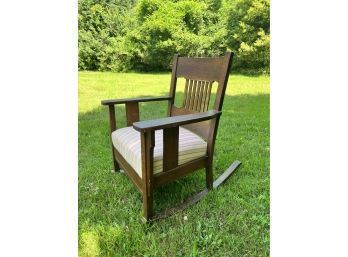 Stickley Style Low Rocking Chair