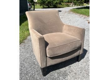 Crate & Barrel Velvet Upholstered Arm Chair