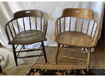 2 Antique Captains Chairs
