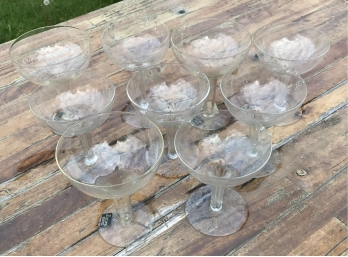 9 Vintage Champagne Coupes