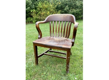 Antique SIKES C. 1925 Banker's Chair