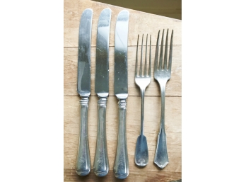 5 Pieces Flatware Inc. Tiffany Mkd. Fork