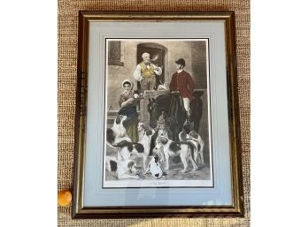 Large Edwin Douglas Hunting Print With Hounds