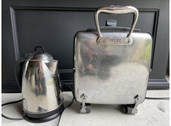 All-Clad Belgian Waffle Iron And Electric Kettle