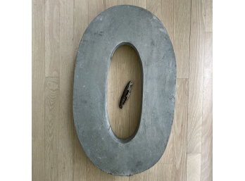 Large Metal Wall Mounted Letter 'o'
