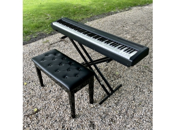 Yamaha Digital Piano P-95 On Stand With Bench