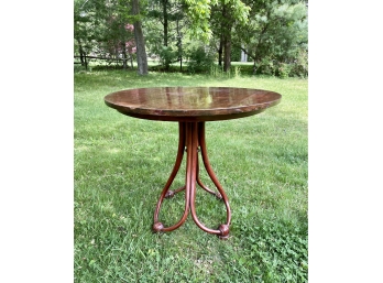 Thonet Bentwood Art Nouveau Circular Occasional Table