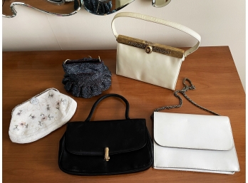 5 Vintage Handbags (2) Beaded