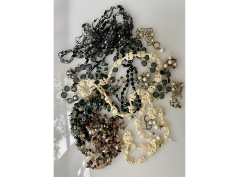 Lot Of Necklaces And Costume Jewelry