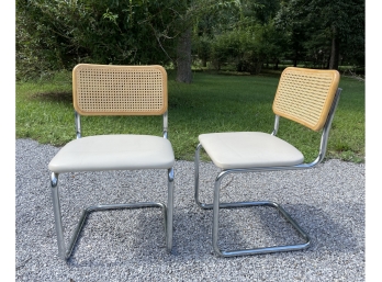 Pair Vintage Marcel Breuer Chairs