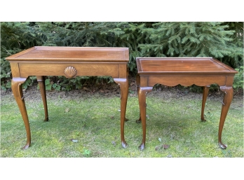 2 Queen Ann Style Side Tables