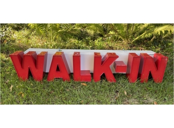 Large Commercial 'Walk In' Sign, Art, Decor
