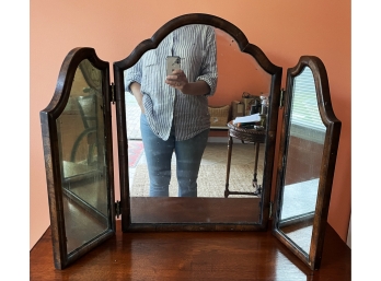 Antique 3 Part Vanity Mirror