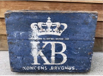 Painted Koncens Bryghus Danish Beer Crate