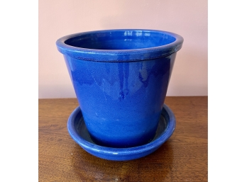 Weller Blue Pottery Planter