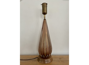 Vintage 1960s Italian Murnano Camer Glass Lamp