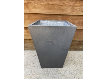 Metal Clad Wood Planter With Metal Insert