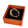 Vintage Hermes Horsebit Gold Plated Scarf Ring