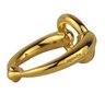 Vintage Hermes Horsebit Gold Plated Scarf Ring