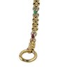 14K Yellow Gold, Ruby, Emerald, Sapphire & Diamond Bracelet