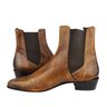 Louis Leeman Unisex Calf Leather Brown Ankle Chelsea Boots