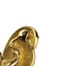 Christian Dior Gold Enamel Rhinestone Clip On Earrings