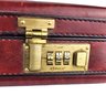 Vintage Franzen Italian Burgundy Leather Briefcase