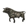 Mid Century Realistic Silver-Plated Model Of A Bull