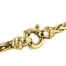 Italian 14k Yellow Gold Lioness Foxtail Mesh Necklace With Spring Ring Clasp