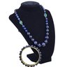 Vintage Miguel Ases Graduated Beaded Necklace & Bangle 36'