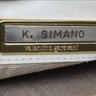 Vintage Valentino Garavani Cream White Quilted Shoulder Bag Marked K. Simano
