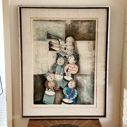 Framed Graciela Rodo Boulanger Signed Limited Edition Lithography 38' X 30'