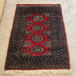 Vintage Handmade Bokhara Turkoman Wool Rug 72' X 49'