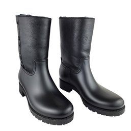 LK Bennett Warren Short Wellie Fur Rain Boots